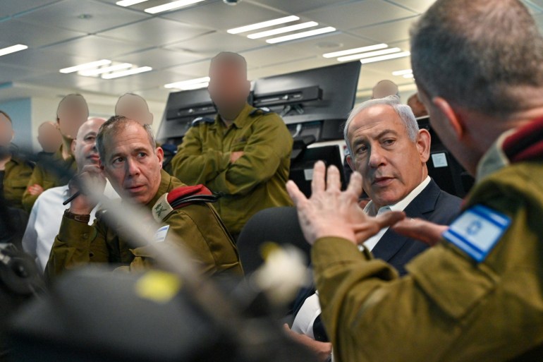 Israeli Prime Minister Benjamin Netanyahu visits the military's 66th Battalion 
