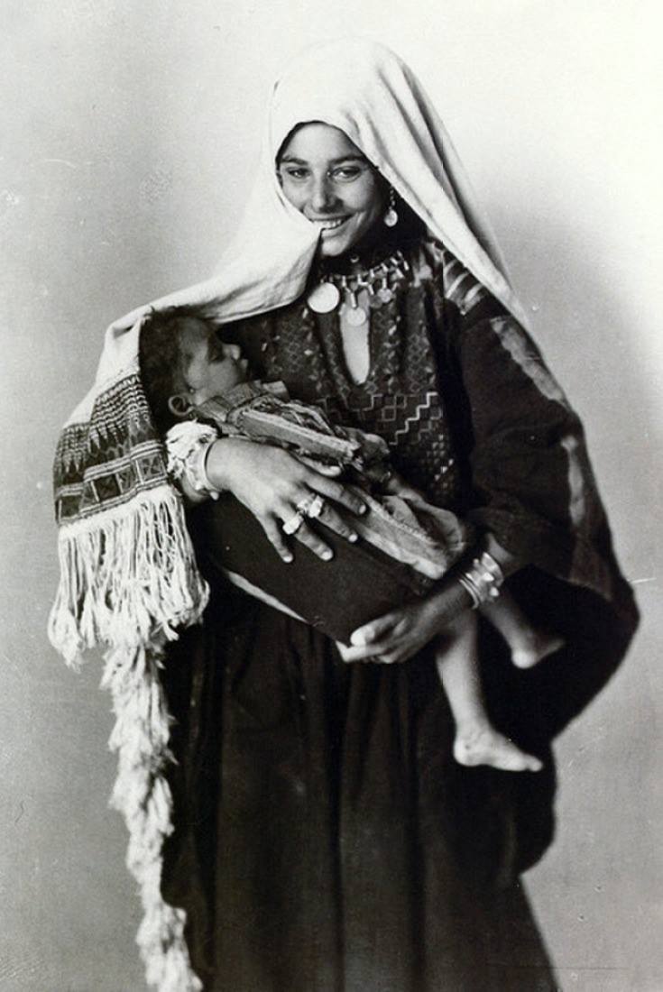 A Palestinian Madonna and Child–a symbol of maternal love.