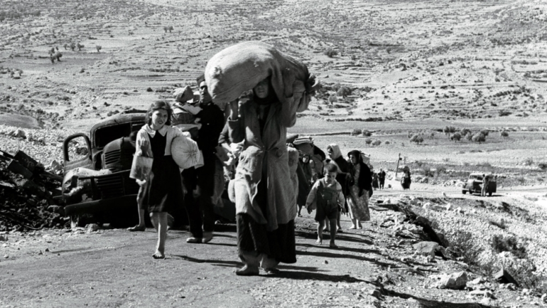 Nakba 1948 people fleeing