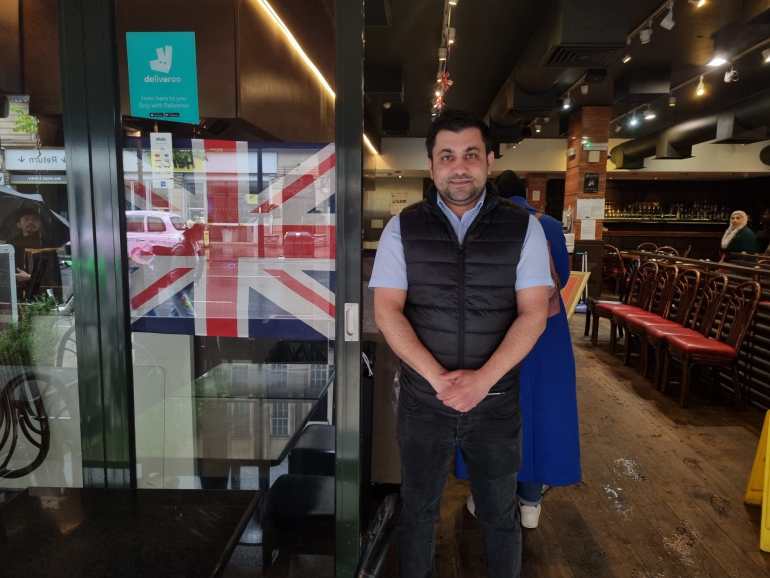 Marius, who works at a Lebanese restaurant on Edgware Road, talks about coronation day tourism.