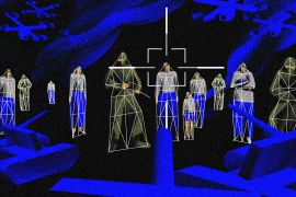 Illustration showing a targeting system laid over avatars of people.
