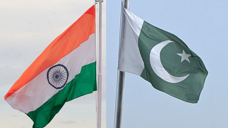 Indian and Pakistani flag