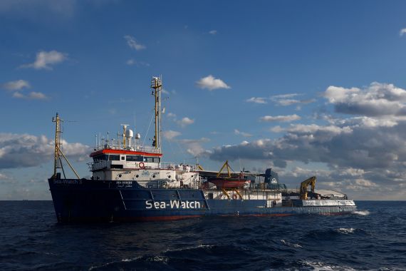 The migrant search and rescue ship Sea-Watch 3