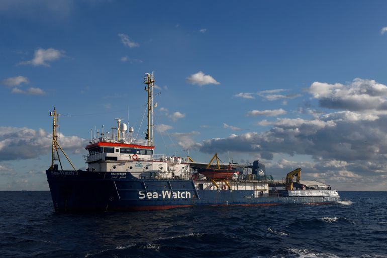 The migrant search and rescue ship Sea-Watch 3