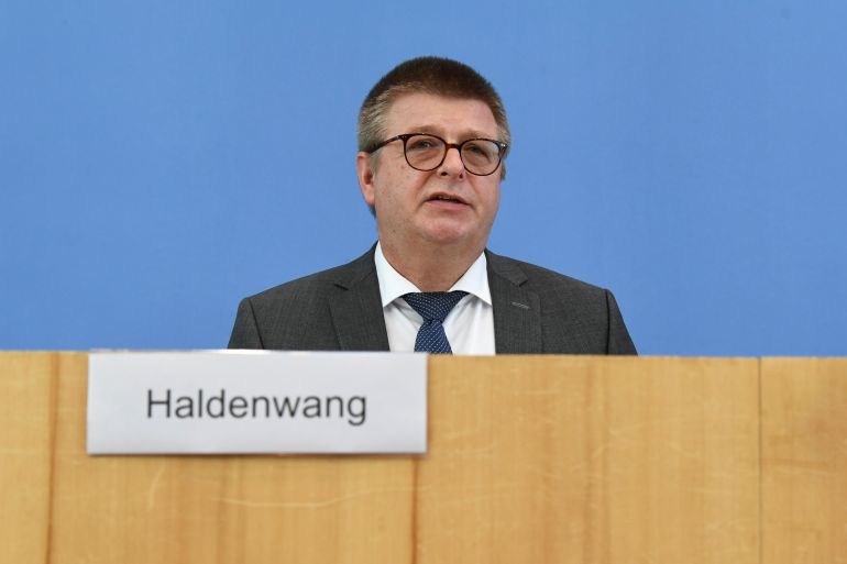 President of the German Federal Office for the Protection of the Constitution, Thomas Haldenwang,
