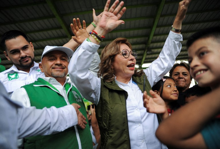 Guatemalan presidential candidate Sandra Torres