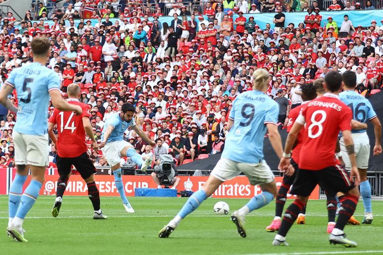 Gundogan strikes his second volleyed goal of the game
