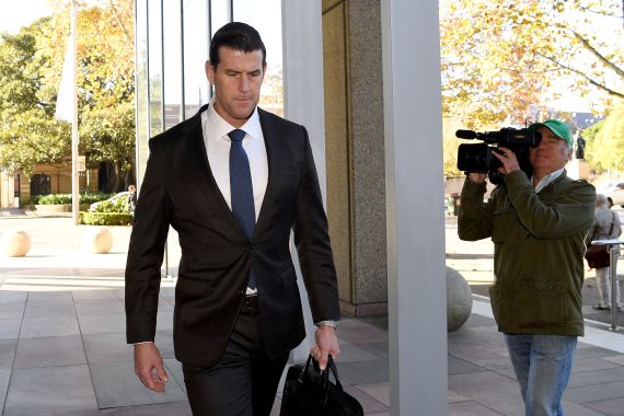 Ben Roberts-Smith arrives at the Federal Court of Australia in Sydney on May 18