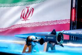 The new Fattah hypersonic ballistic missile is seen in Tehran, June 6, 2023 [Handout IRGC/WANA via Reuters]