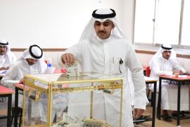 More than 793,000 eligible voters will have the chance to determine the makeup of the 50-seat legislature [Jaber Abdulkhaleg/AP Photo]