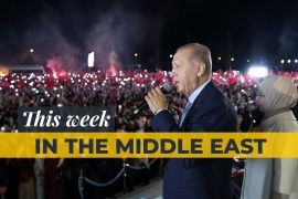 Erdogan giving a speech in Turkey