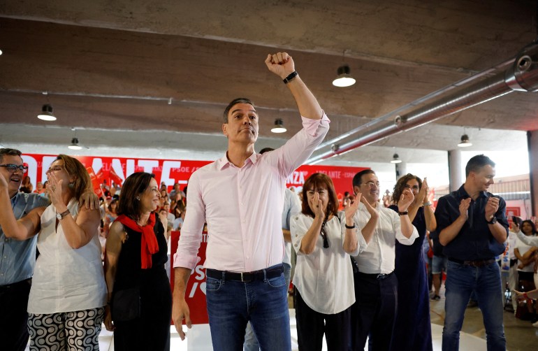 Spain's Socialist leader Pedro Sanchez