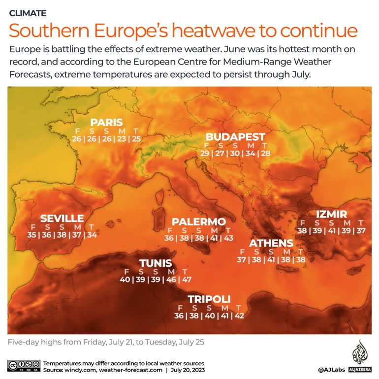 EuropeHeatWaves_INTERACTIVE Southern Europes heat wave to continue