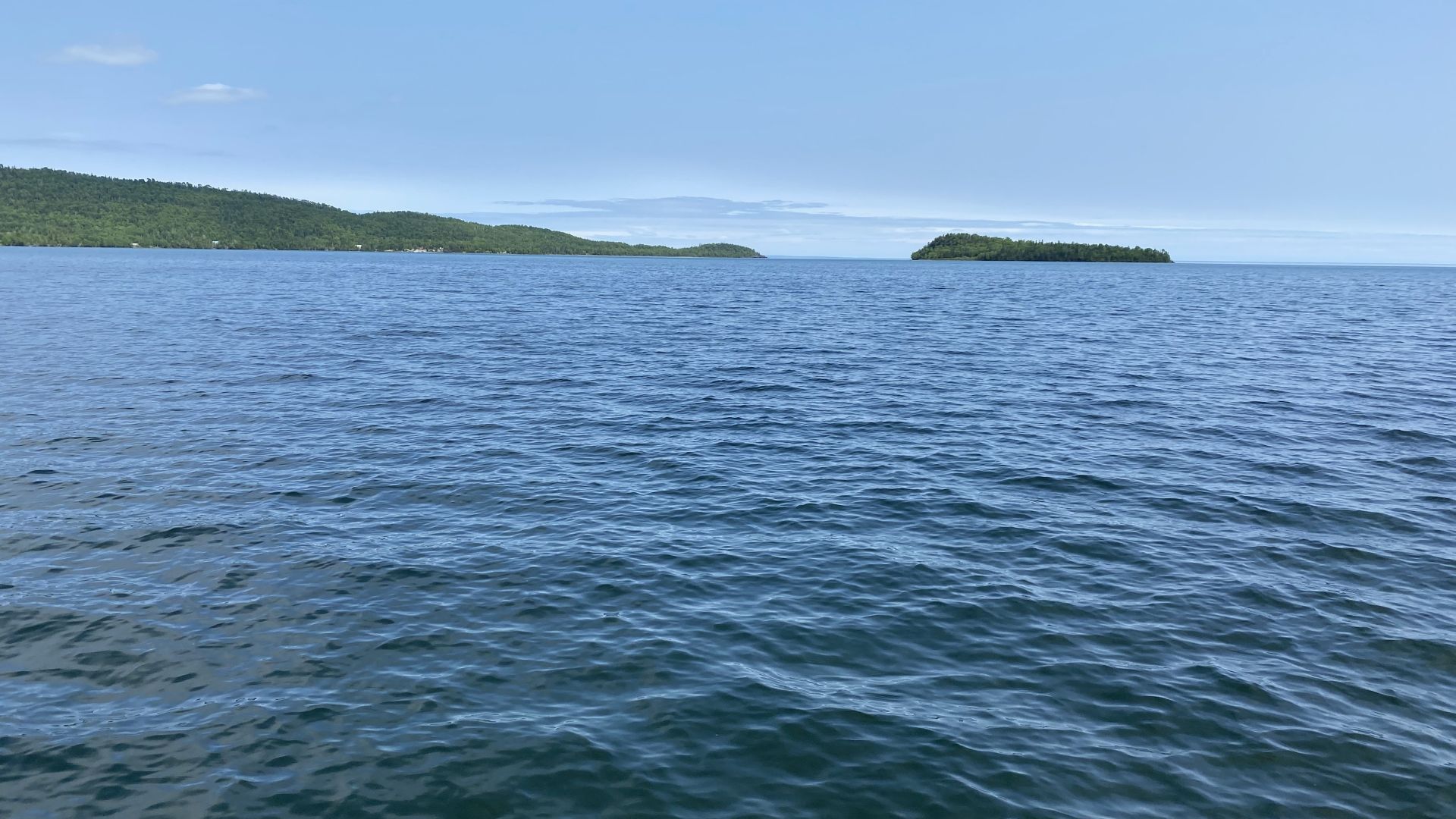 A view of Lake Superior at Grand Portage, Minnesota, US