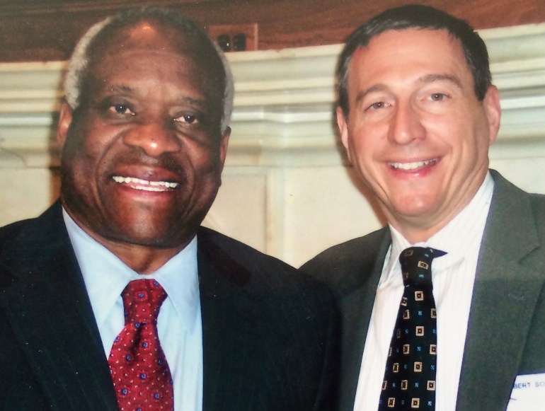 Clarence Thomas and Rob Schenck