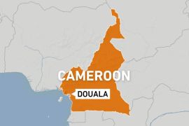 Map of Cameroon city of Douala