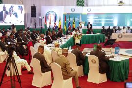 Leaders of the Economic Community of West African States (Ecowas) meet to discuss the political situation in Niger, in Abuja, Nigeria, 10 August 2023. [EPA-EFE/STR]