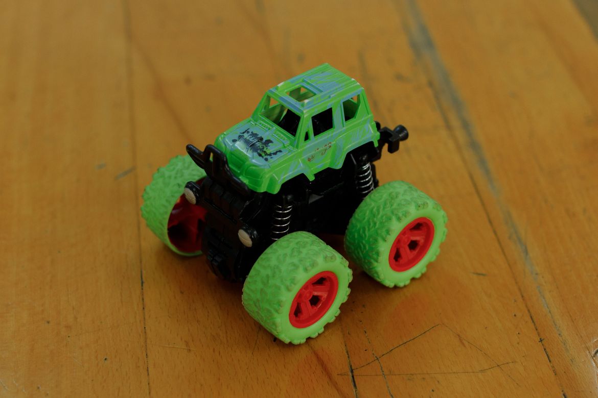 Eymen’s toy car helped him feel safe and protected