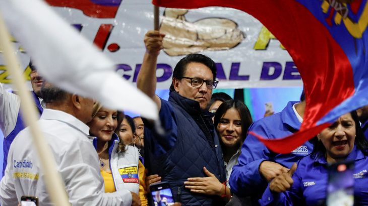 Ecuadorean presidential candidate Fernando Villavicencio