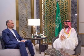 Saudi Crown Prince, Mohammed bin Salman meets with Iranian Foreign Minister Hossein Amir-Abdollahian in Jeddah, Saudi Arabia