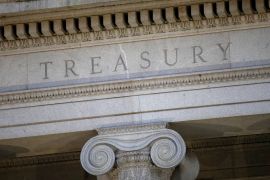 US Treasury building in Washington, DC, US [File: Patrick Semansky/AP Photo]