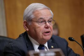 US Senator Bob Menendez has been in the Senate since 2006 and is the chair of the influential US Senate Committee on Foreign Relations [File: Julia Nikhinson/Reuters]