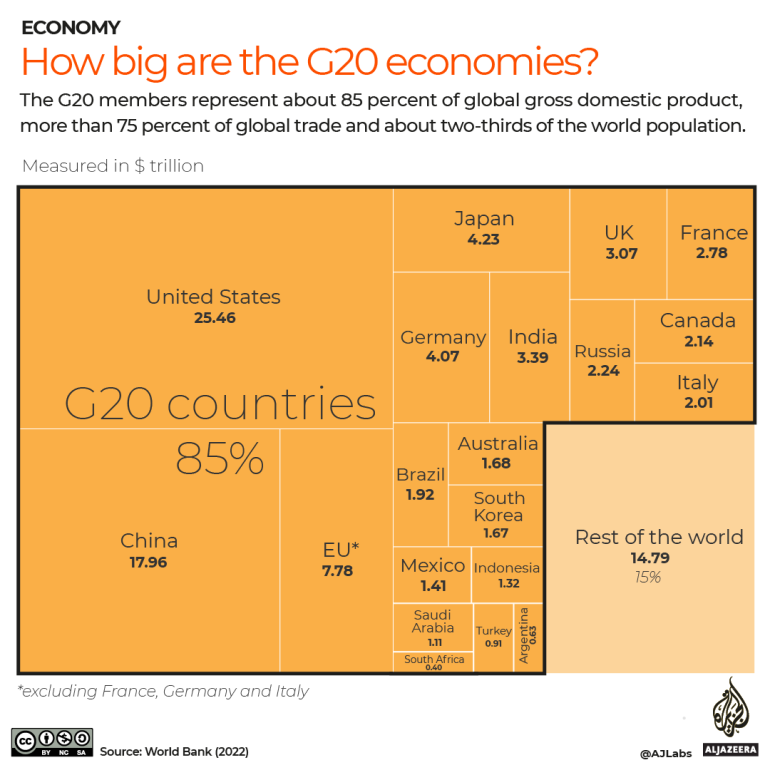 How big are the G20 economies?