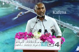 A British-educated civil engineer, Muizzu, 45, is the current mayor of Male, the country&#39;s capital [Mohamed Afrah/AFP]