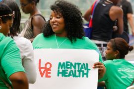 Supporters of mental health and substance use disorder reform gather in Dilworth Park, Philadelphia on July 26, 2016 [File: AP/Mark Stehle]
