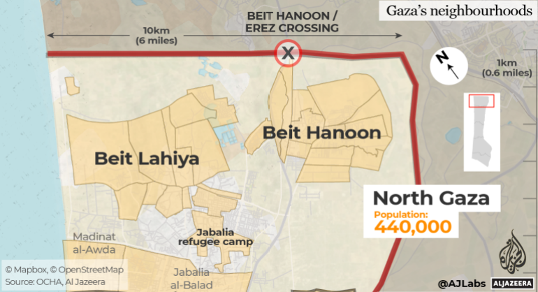 INTERACTIVE - Gaza's neighbourhoods MAP NORTH GAZA-1697976016