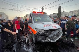 An ambulance in Gaza