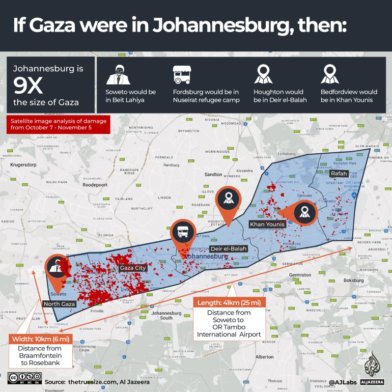 INTERACTIVE - If Gaza was your city - Johannesburg-1699866909