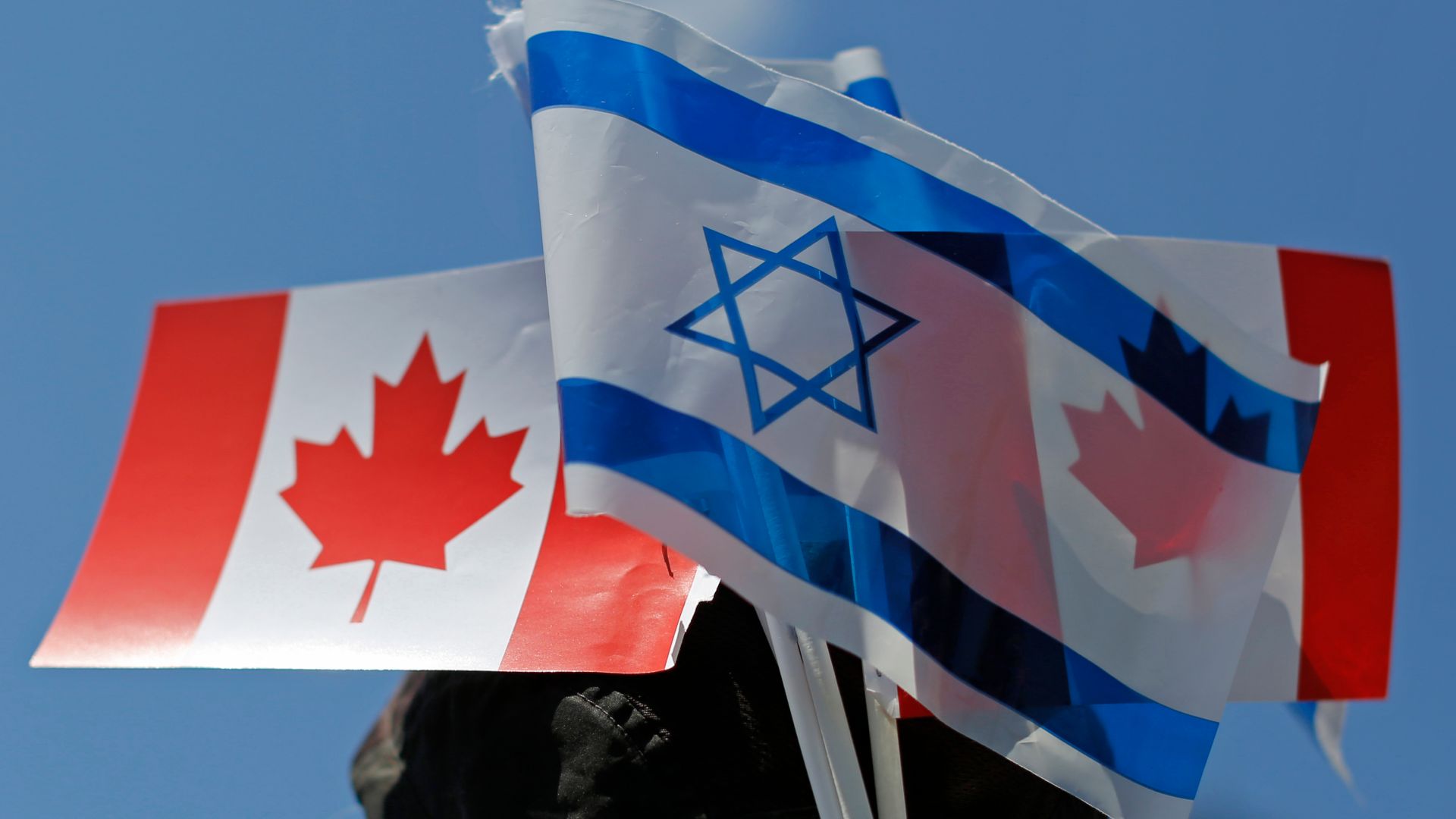 Canada and Israel flags
