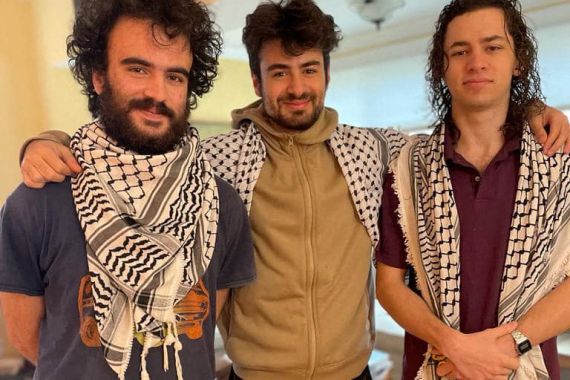 Hisham Awartani, Kinnan Abdel Hamid and Tahseen Ahmed, three college students of Palestinian descent who were shot near the University of Vermont in Burlington on November 25, 2023