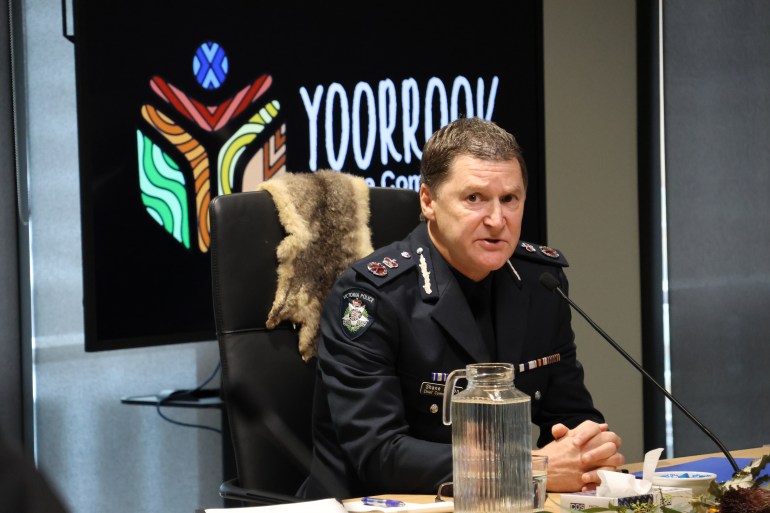 3.Victoria Police chief Shane Patton appearing at the Yoorrook Commission as part of the Yoorrook for Justice inquiry