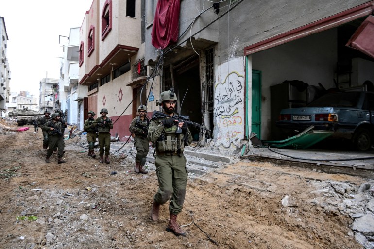 Israeli troops Gaza City