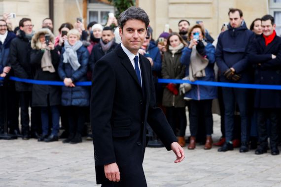 Newly appointed French Prime minister Gabriel Attal