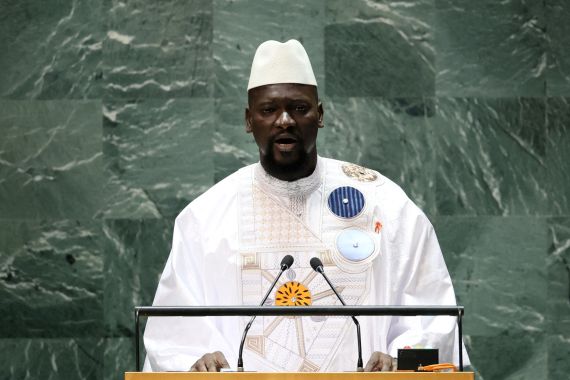 Guinea's President Mamadi Doumbouya