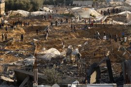 Aftermath of Israeli strikes on Rafah
