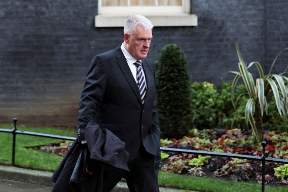 FILE PHOTO: Deputy Chairman of the Conservative Party Lee Anderson walks at 10 Downing Street in London, Britain, December 12, 2023. REUTERS/Hannah McKay/File Photo