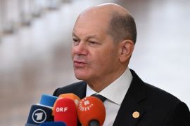 Chancellor Olaf Scholz warned that democracy was threatened by attacks like the one on Matthias Ecke [File: John Thys/AFP]