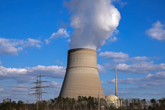 A nuclear power plant of RWE AG is seen In Lingen, Germany