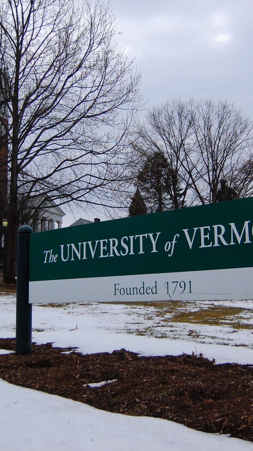 A view of the University of Vermont campus, in Burlington in February 2024