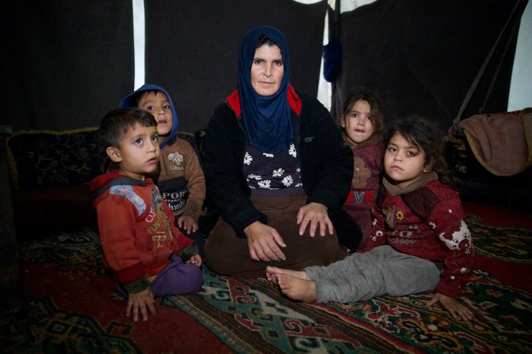 Yasmine is trying to turn her modest tent into a safe shelter for her family, despite winter hardships such as extreme cold and leaking rainwater.