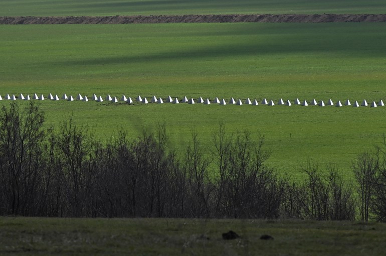 Ukrainian defence line in Zaporizhzhia region