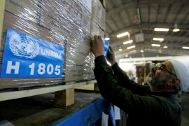 The UNRWA provides aid to some 5.9 million Palestinian refugees [Mohammad Abu Ghosh/AP]