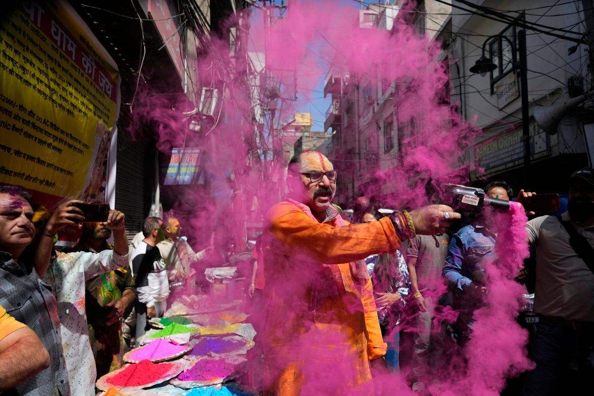 India celebrates Holi, the Hindu festival of colour