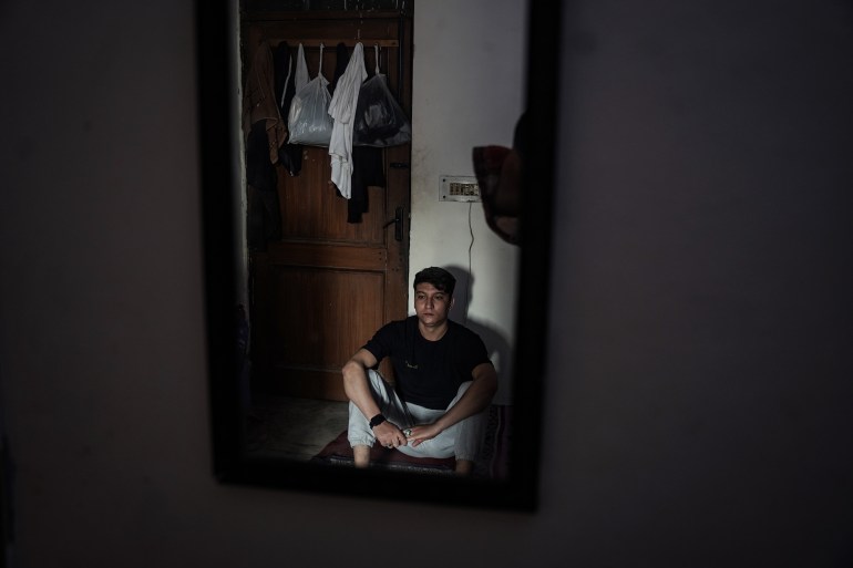 Zaki Marzai,29, at his room in Bhogal, south Delhi. Photo by Luqmaan Zeerak. 