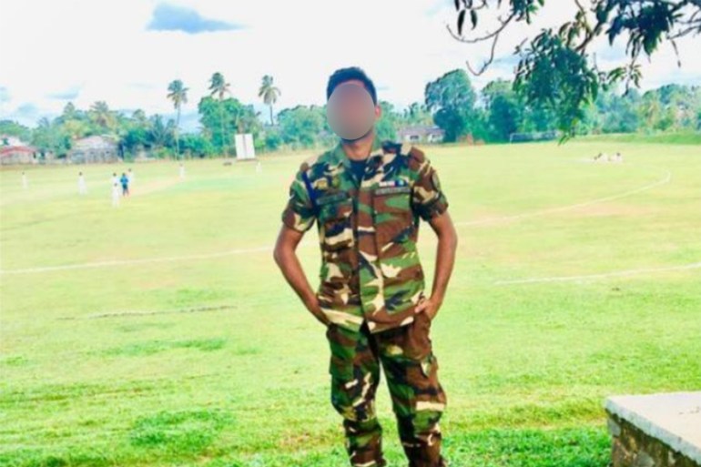 Nipuna Silva in his Sri Lankan army uniform, before he left to fight for Russia in Ukraine [Handout by family]