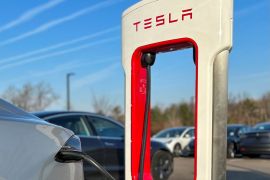 Tesla&#039;s vehicle deliveries fell sharply in the first quarter of this year [Paul Lienert/Reuters]